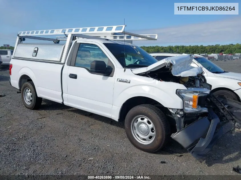 2018 Ford F150 VIN: 1FTMF1CB9JKD86264 Lot: 40263898