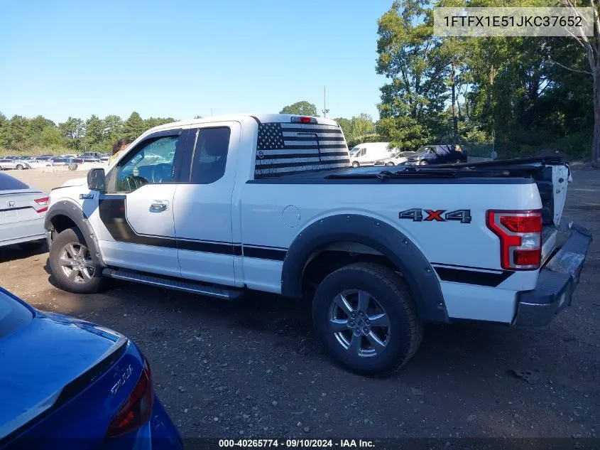 2018 Ford F-150 Xlt VIN: 1FTFX1E51JKC37652 Lot: 40265774