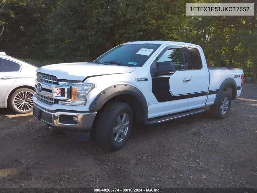 1FTFX1E51JKC37652 2018 Ford F-150 Xlt