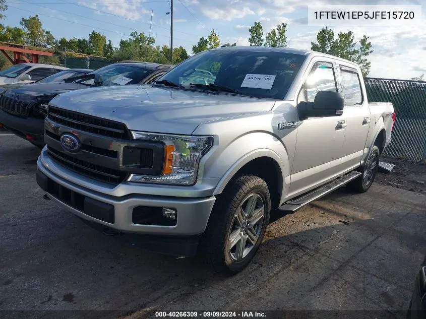 2018 Ford F-150 Xlt VIN: 1FTEW1EP5JFE15720 Lot: 40266309