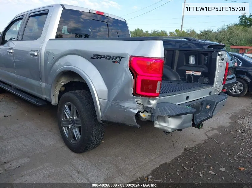 2018 Ford F-150 Xlt VIN: 1FTEW1EP5JFE15720 Lot: 40266309