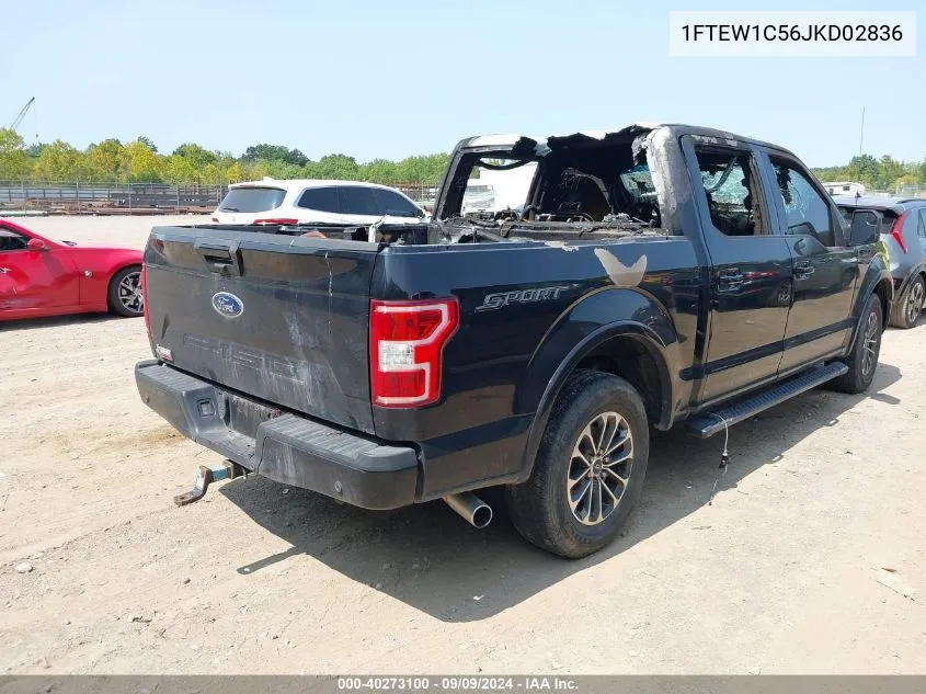 2018 Ford F-150 Xlt VIN: 1FTEW1C56JKD02836 Lot: 40273100