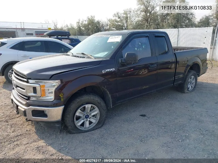 2018 Ford F-150 Xlt VIN: 1FTFX1E58JKG10833 Lot: 40276317