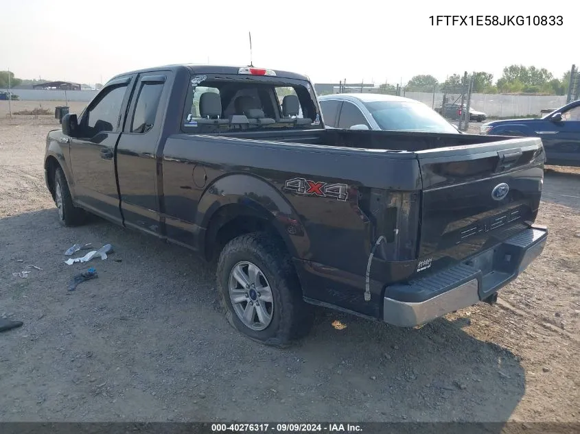 2018 Ford F-150 Xlt VIN: 1FTFX1E58JKG10833 Lot: 40276317