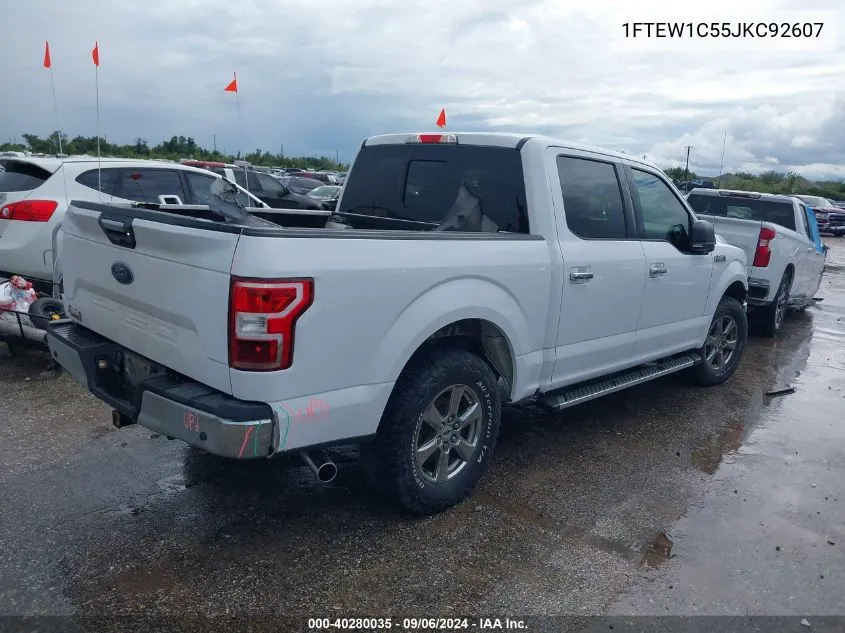 2018 Ford F-150 Xlt VIN: 1FTEW1C55JKC92607 Lot: 40280035