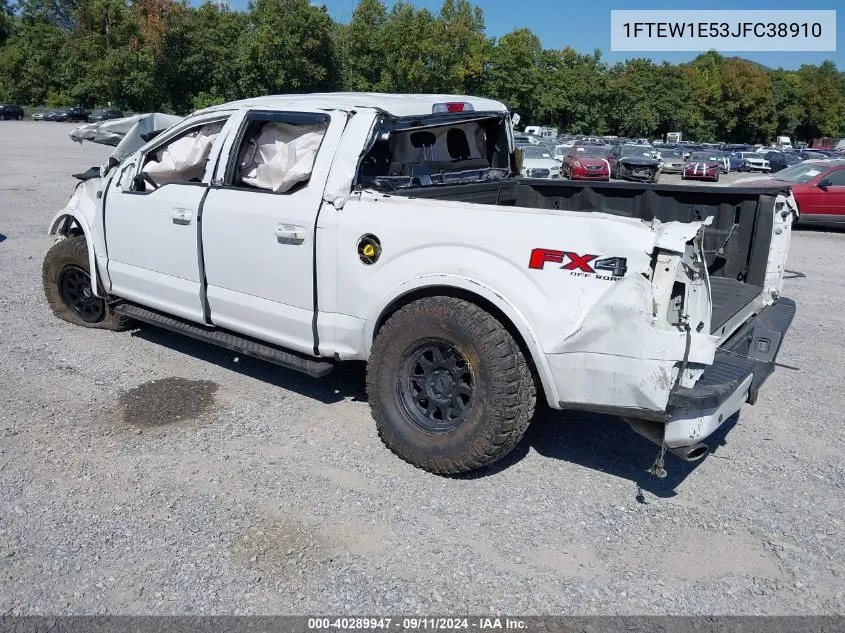 1FTEW1E53JFC38910 2018 Ford F150 Supercrew