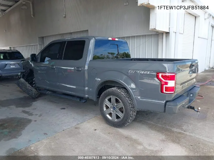 1FTEW1CP3JFB51884 2018 Ford F150 Supercrew