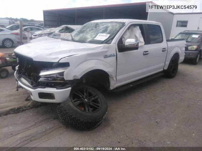 2018 Ford F-150 Xl VIN: 1FTEW1EP3JKC54579 Lot: 40310182