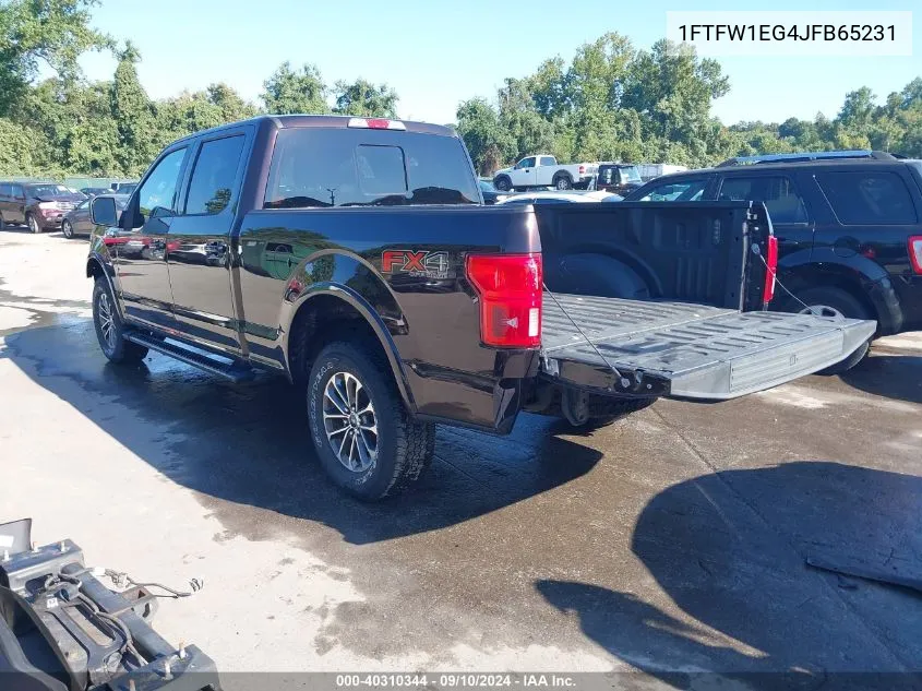 2018 Ford F-150 Xlt VIN: 1FTFW1EG4JFB65231 Lot: 40310344