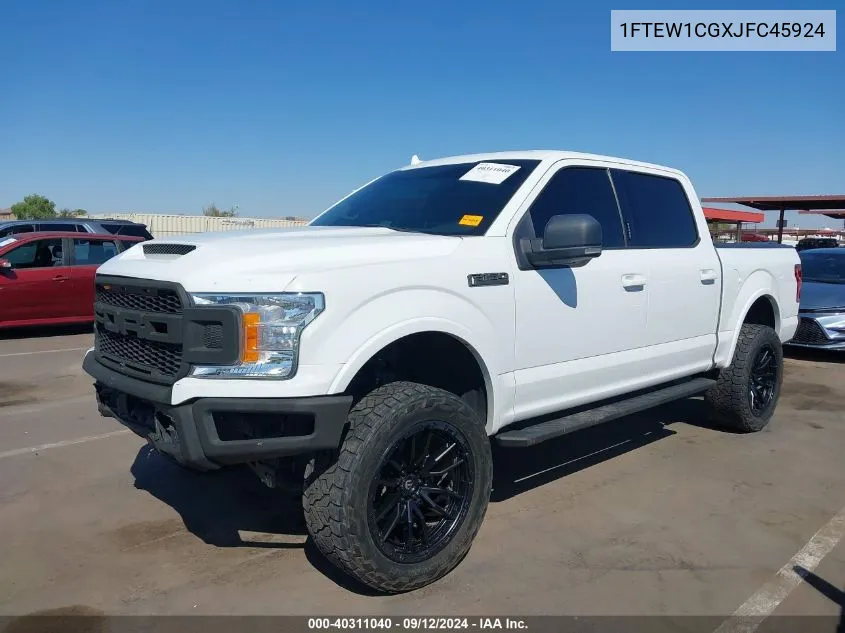 1FTEW1CGXJFC45924 2018 Ford F-150 Xlt