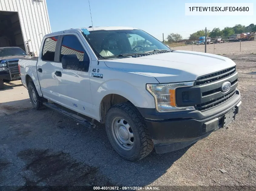 2018 Ford F-150 Xl VIN: 1FTEW1E5XJFE04680 Lot: 40313672