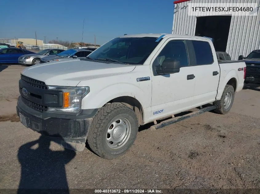 2018 Ford F-150 Xl VIN: 1FTEW1E5XJFE04680 Lot: 40313672