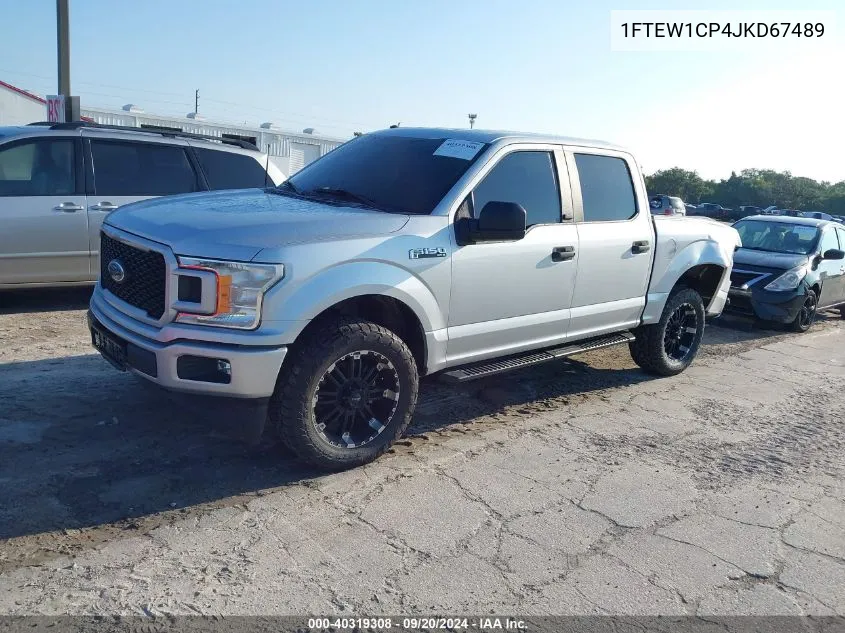 2018 Ford F-150 Xl VIN: 1FTEW1CP4JKD67489 Lot: 40319308