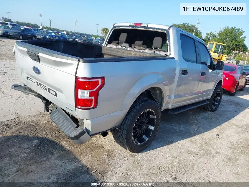 2018 Ford F-150 Xl VIN: 1FTEW1CP4JKD67489 Lot: 40319308