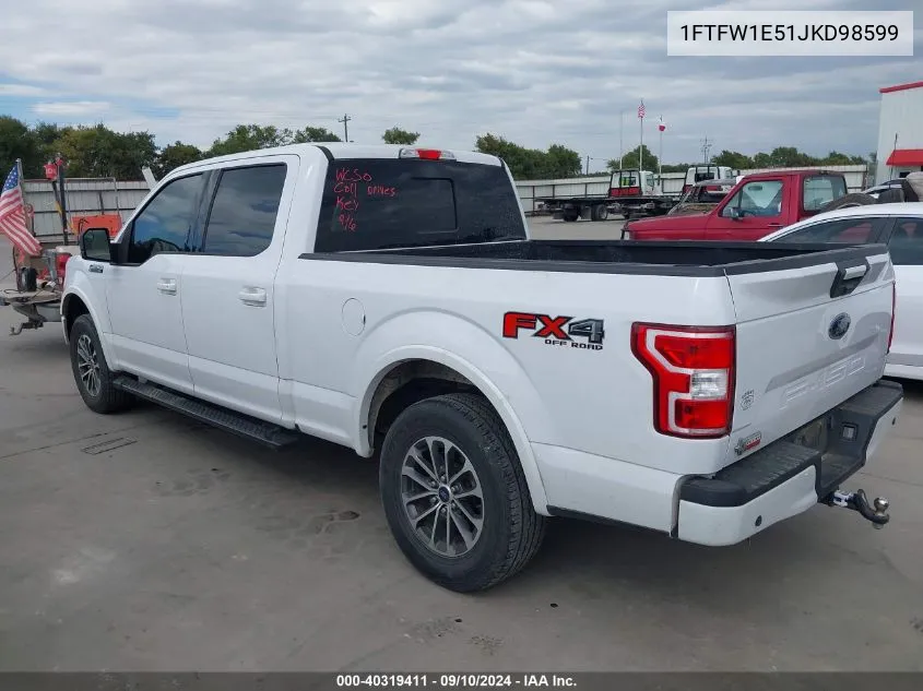 2018 Ford F-150 Xlt VIN: 1FTFW1E51JKD98599 Lot: 40319411