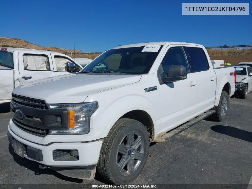 2018 Ford F-150 Xlt VIN: 1FTEW1EG2JKF04796 Lot: 40321437