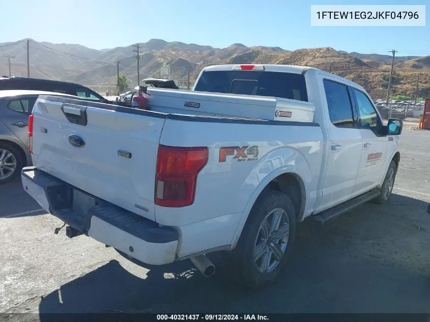 2018 Ford F-150 Xlt VIN: 1FTEW1EG2JKF04796 Lot: 40321437