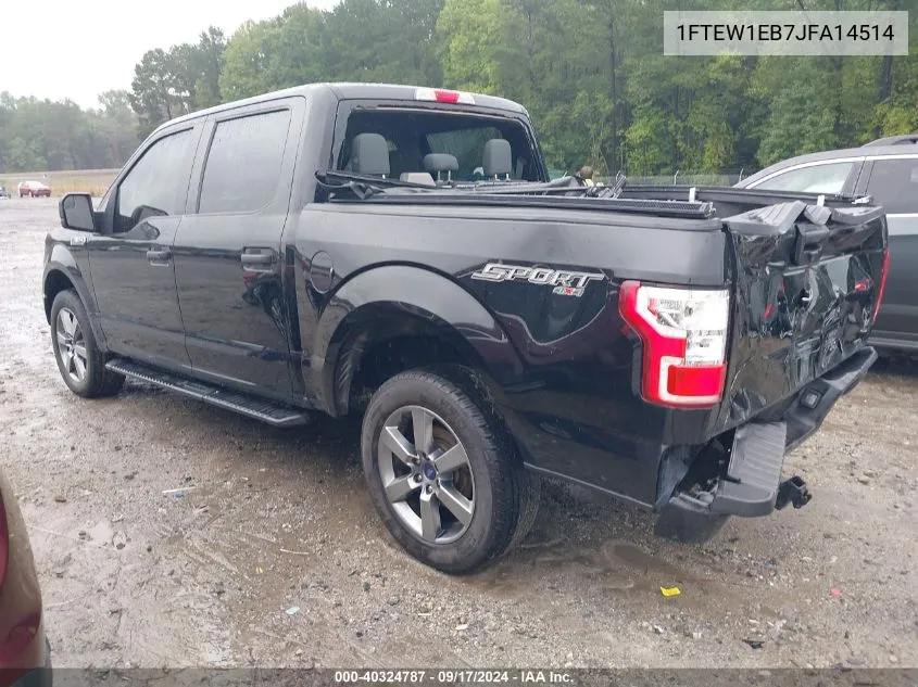 1FTEW1EB7JFA14514 2018 Ford F-150 Xl