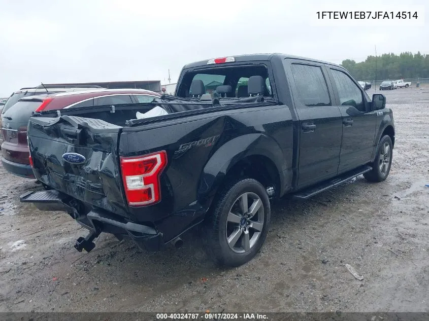 1FTEW1EB7JFA14514 2018 Ford F-150 Xl