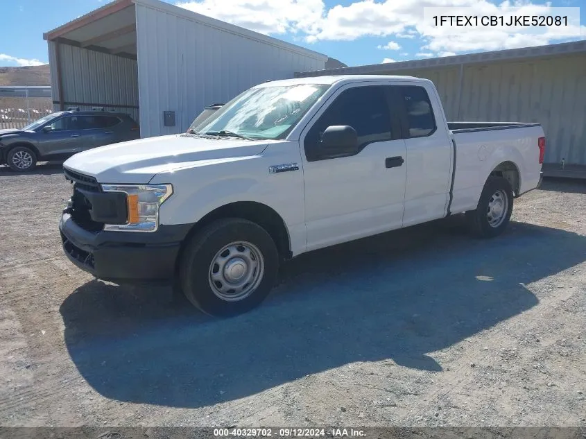 2018 Ford F-150 Xl VIN: 1FTEX1CB1JKE52081 Lot: 40329702