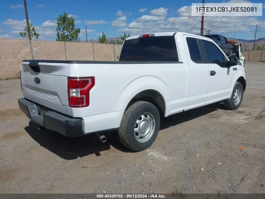 2018 Ford F-150 Xl VIN: 1FTEX1CB1JKE52081 Lot: 40329702