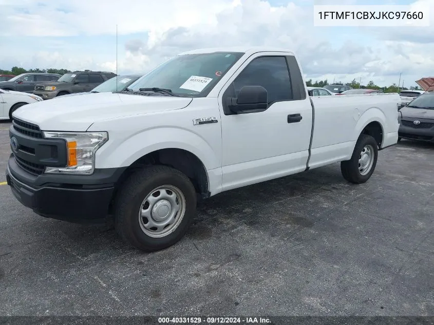 2018 Ford F-150 Xl VIN: 1FTMF1CBXJKC97660 Lot: 40331529