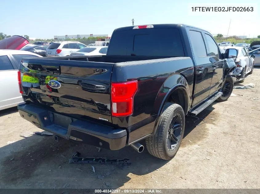 1FTEW1EG2JFD02663 2018 Ford F150 Supercrew