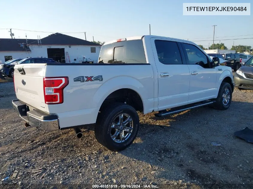 2018 Ford F150 Supercrew VIN: 1FTEW1EPXJKE90484 Lot: 40351519