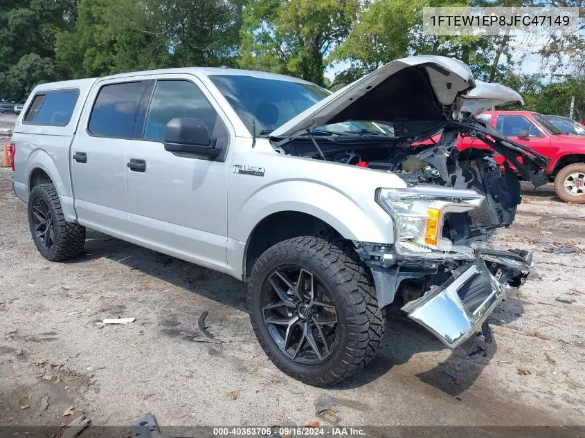 2018 Ford F-150 Xlt VIN: 1FTEW1EP8JFC47149 Lot: 40353705