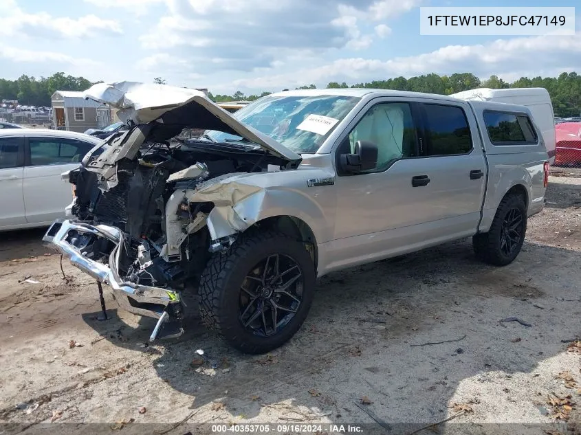 2018 Ford F-150 Xlt VIN: 1FTEW1EP8JFC47149 Lot: 40353705