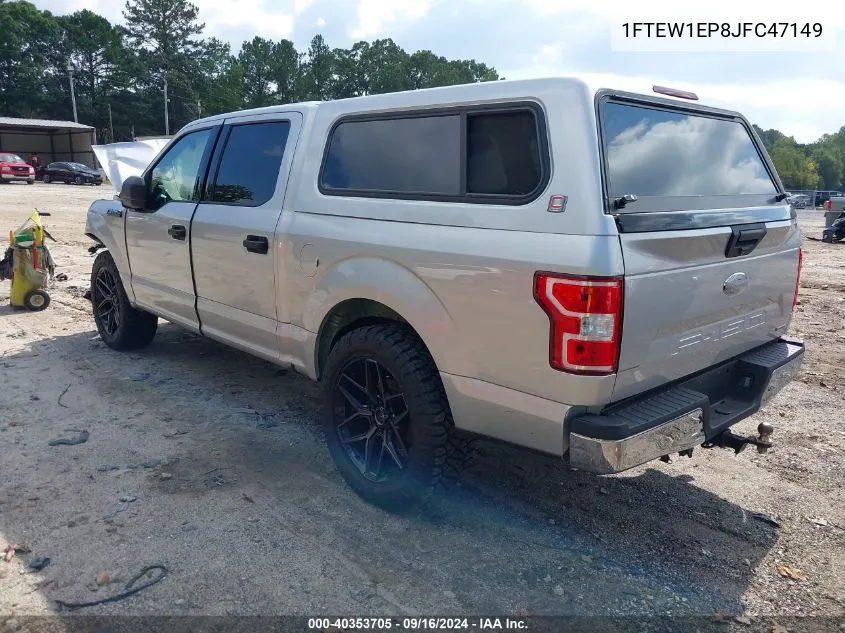 2018 Ford F-150 Xlt VIN: 1FTEW1EP8JFC47149 Lot: 40353705