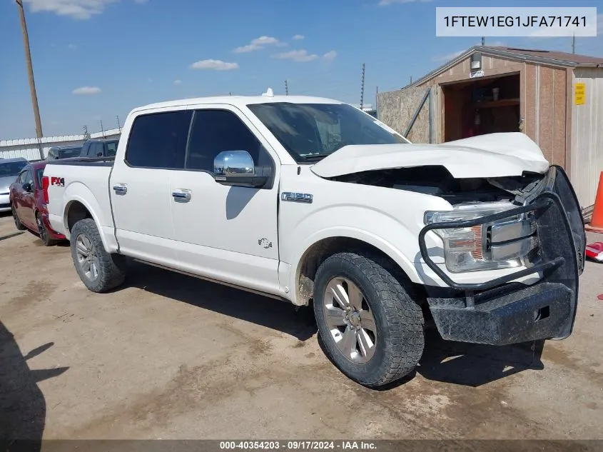 1FTEW1EG1JFA71741 2018 Ford F-150 King Ranch