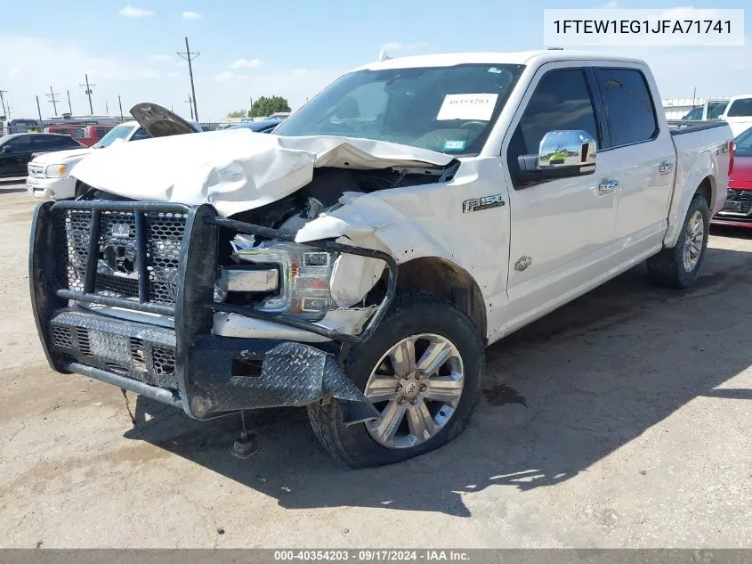 1FTEW1EG1JFA71741 2018 Ford F-150 King Ranch