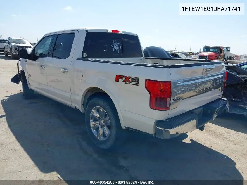 1FTEW1EG1JFA71741 2018 Ford F-150 King Ranch