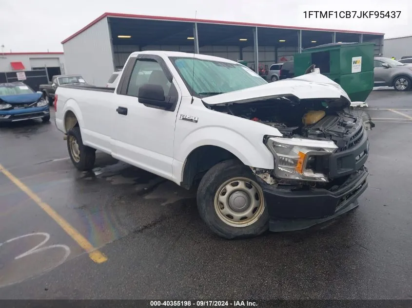 2018 Ford F150 VIN: 1FTMF1CB7JKF95437 Lot: 40355198