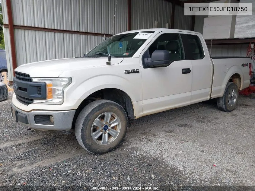 2018 Ford F-150 Xl VIN: 1FTFX1E50JFD18750 Lot: 40357041