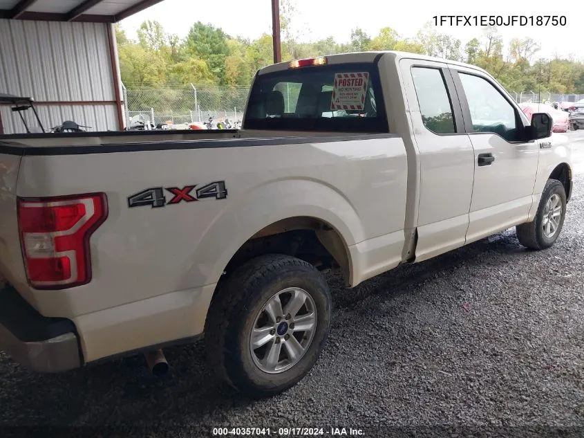 1FTFX1E50JFD18750 2018 Ford F-150 Xl