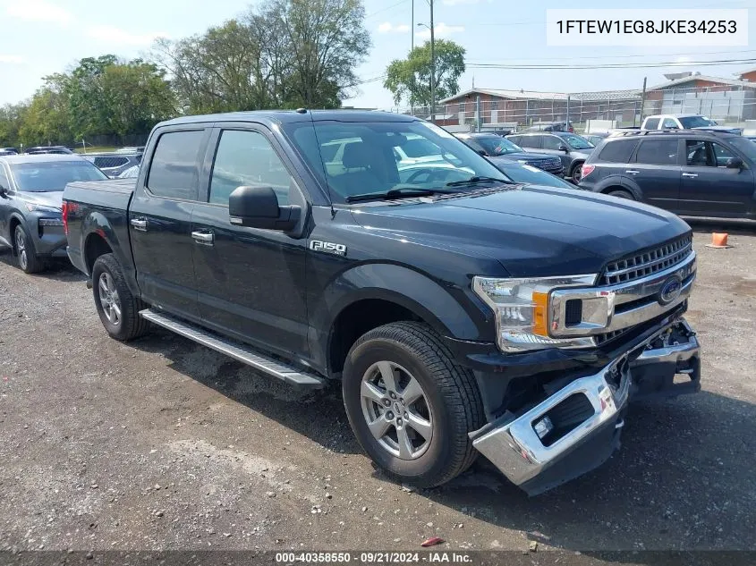 2018 Ford F-150 Xlt VIN: 1FTEW1EG8JKE34253 Lot: 40358550