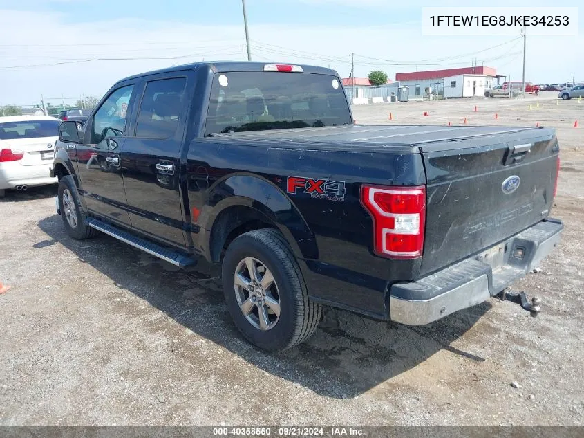 2018 Ford F-150 Xlt VIN: 1FTEW1EG8JKE34253 Lot: 40358550