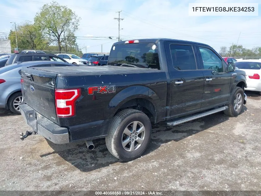 2018 Ford F-150 Xlt VIN: 1FTEW1EG8JKE34253 Lot: 40358550