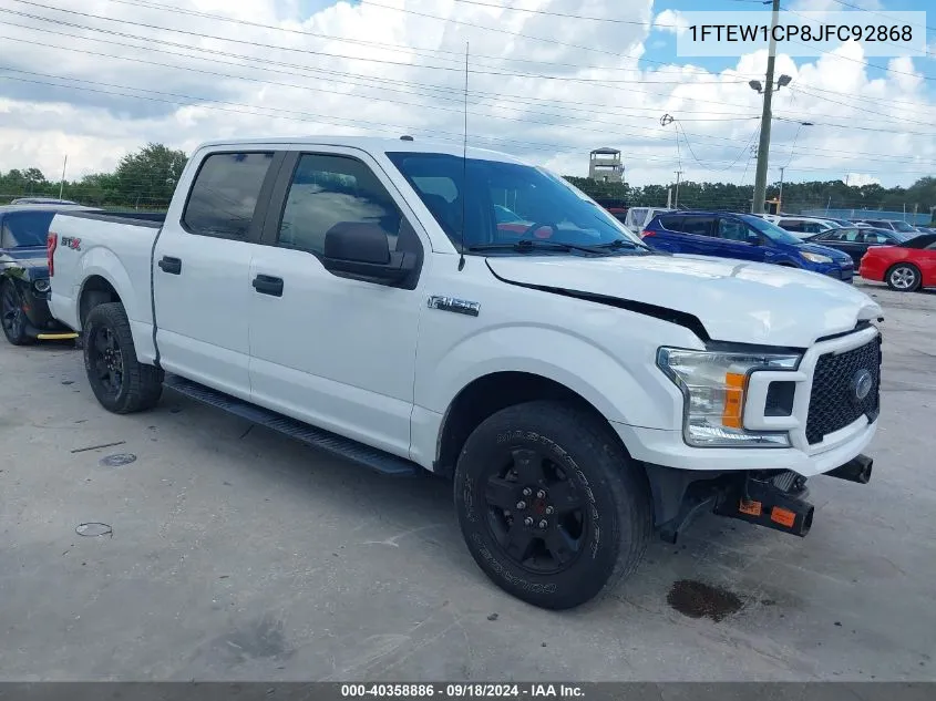 2018 Ford F-150 Xl VIN: 1FTEW1CP8JFC92868 Lot: 40358886