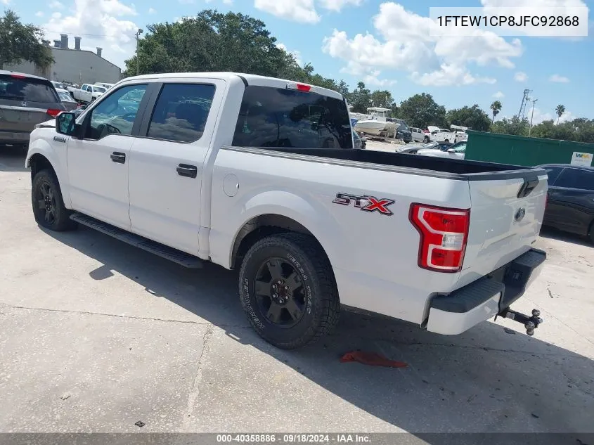 2018 Ford F-150 Xl VIN: 1FTEW1CP8JFC92868 Lot: 40358886