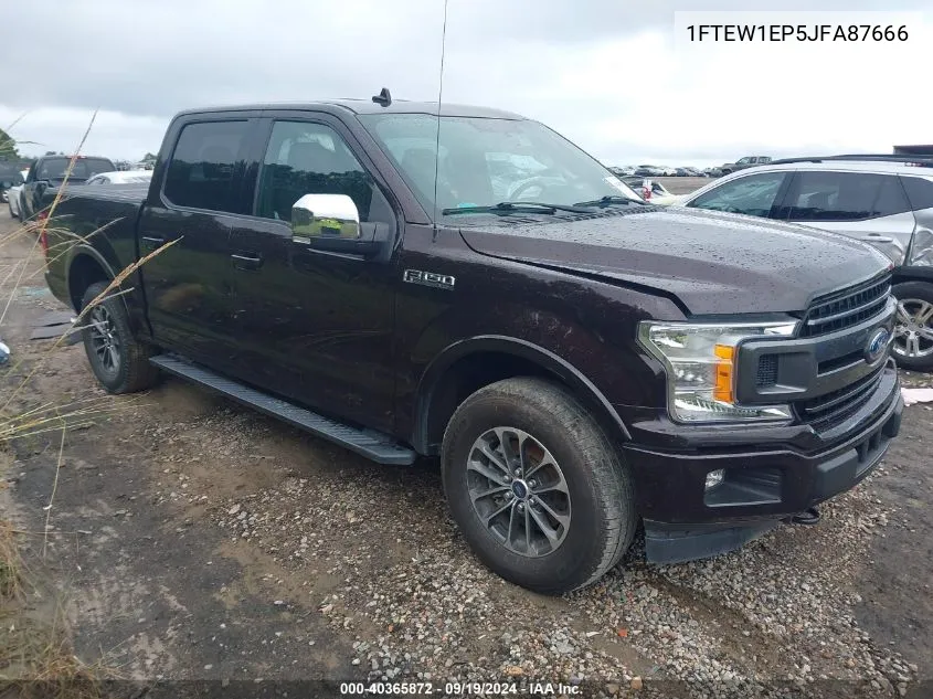 2018 Ford F-150 Xlt VIN: 1FTEW1EP5JFA87666 Lot: 40365872