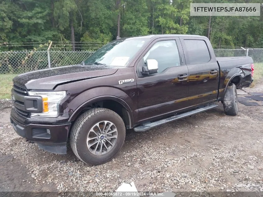 2018 Ford F-150 Xlt VIN: 1FTEW1EP5JFA87666 Lot: 40365872