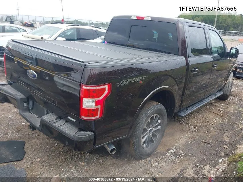 2018 Ford F-150 Xlt VIN: 1FTEW1EP5JFA87666 Lot: 40365872