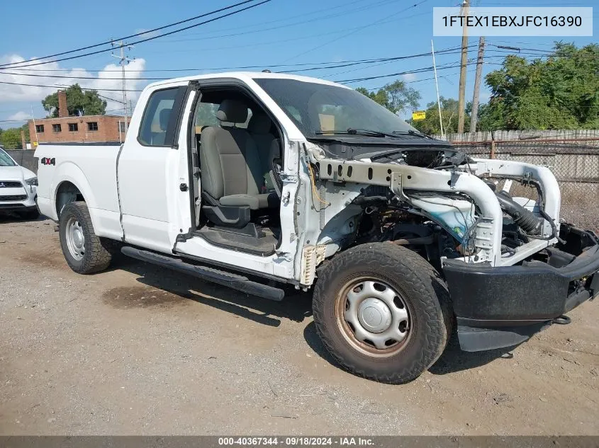 2018 Ford F150 Super Cab VIN: 1FTEX1EBXJFC16390 Lot: 40367344