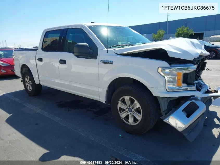 2018 Ford F-150 Xlt VIN: 1FTEW1CB6JKC86675 Lot: 40367683