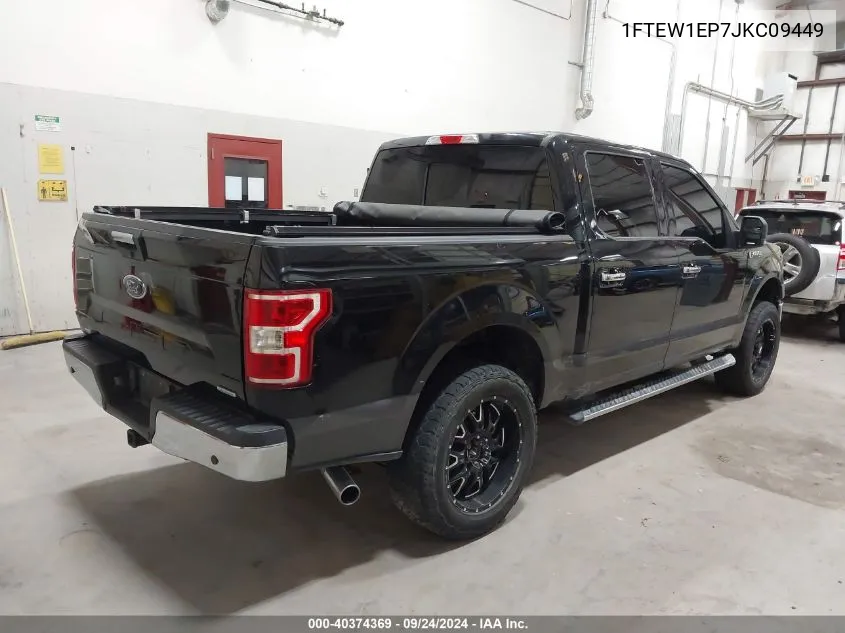 2018 Ford F-150 Xlt VIN: 1FTEW1EP7JKC09449 Lot: 40374369