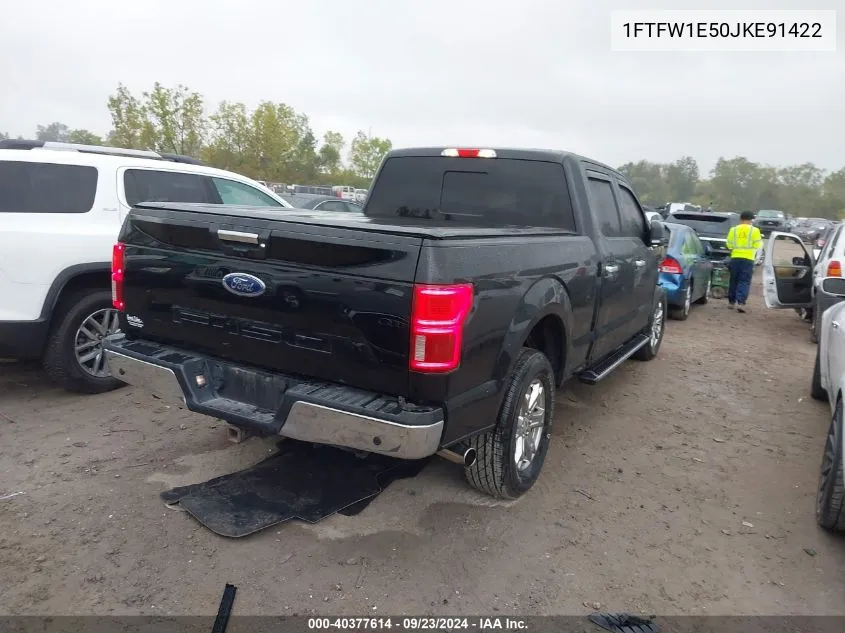 2018 Ford F-150 Xlt VIN: 1FTFW1E50JKE91422 Lot: 40377614