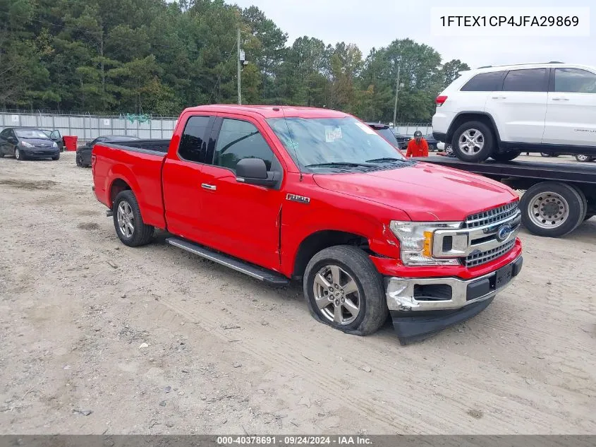 2018 Ford F-150 Xlt VIN: 1FTEX1CP4JFA29869 Lot: 40378691